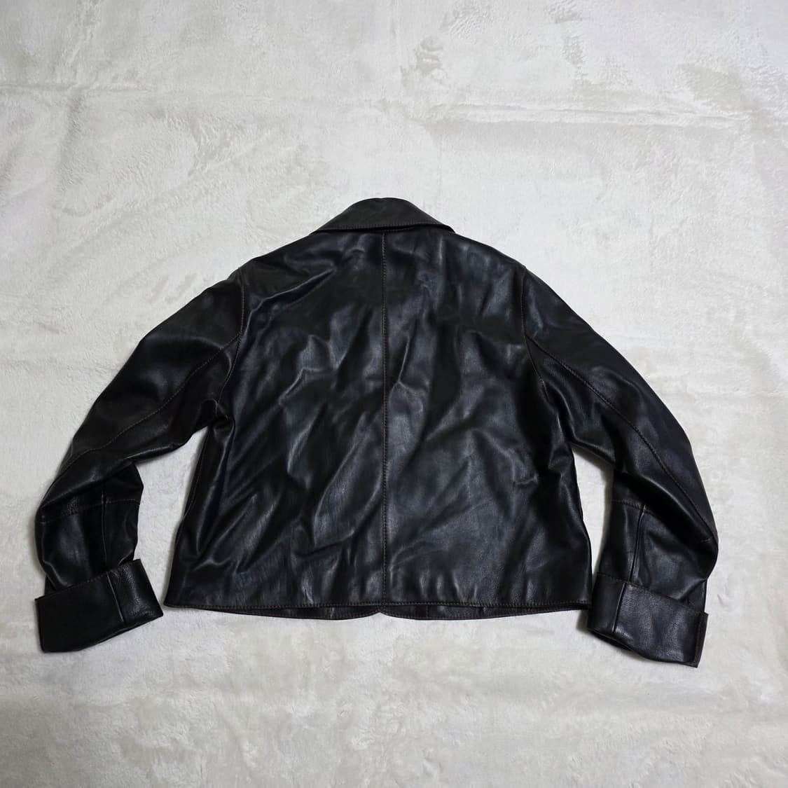 (F)여성 플랫베이스 양가죽 자켓 상품이미지3