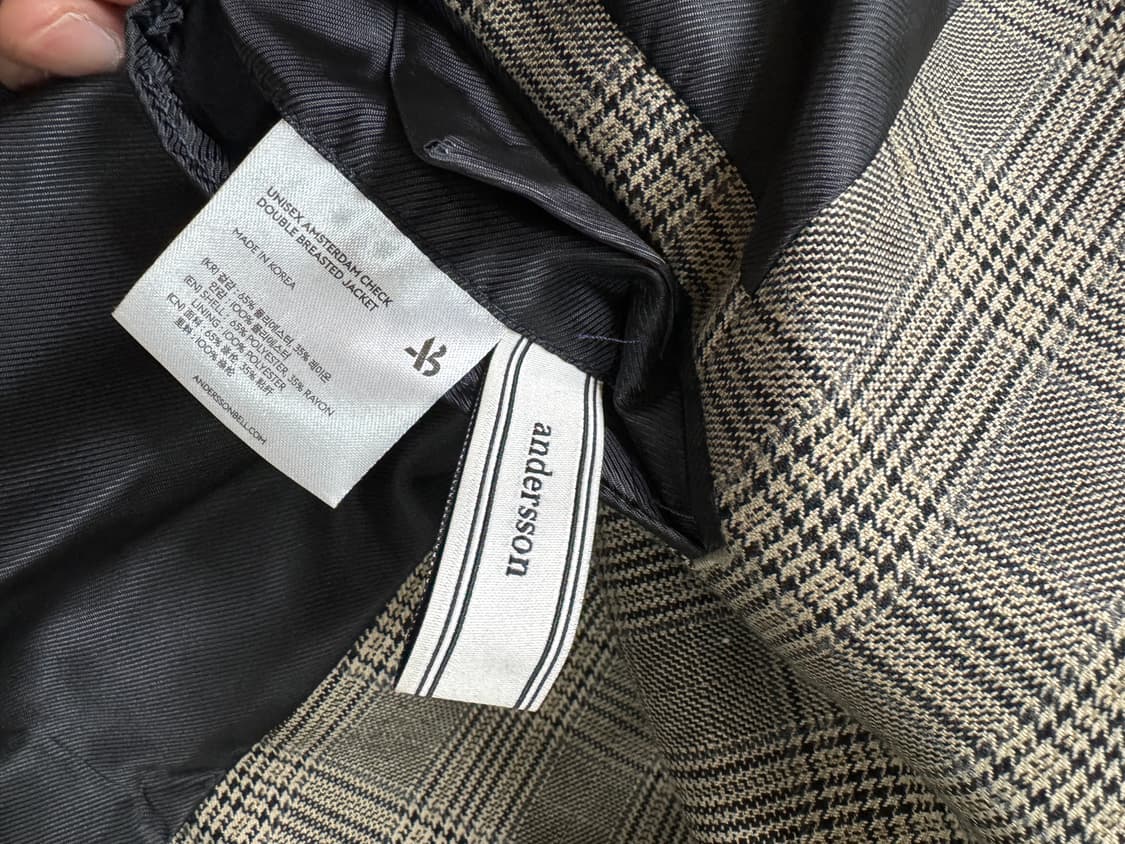 앤더슨벨 더블 자켓 오버핏  상품이미지8