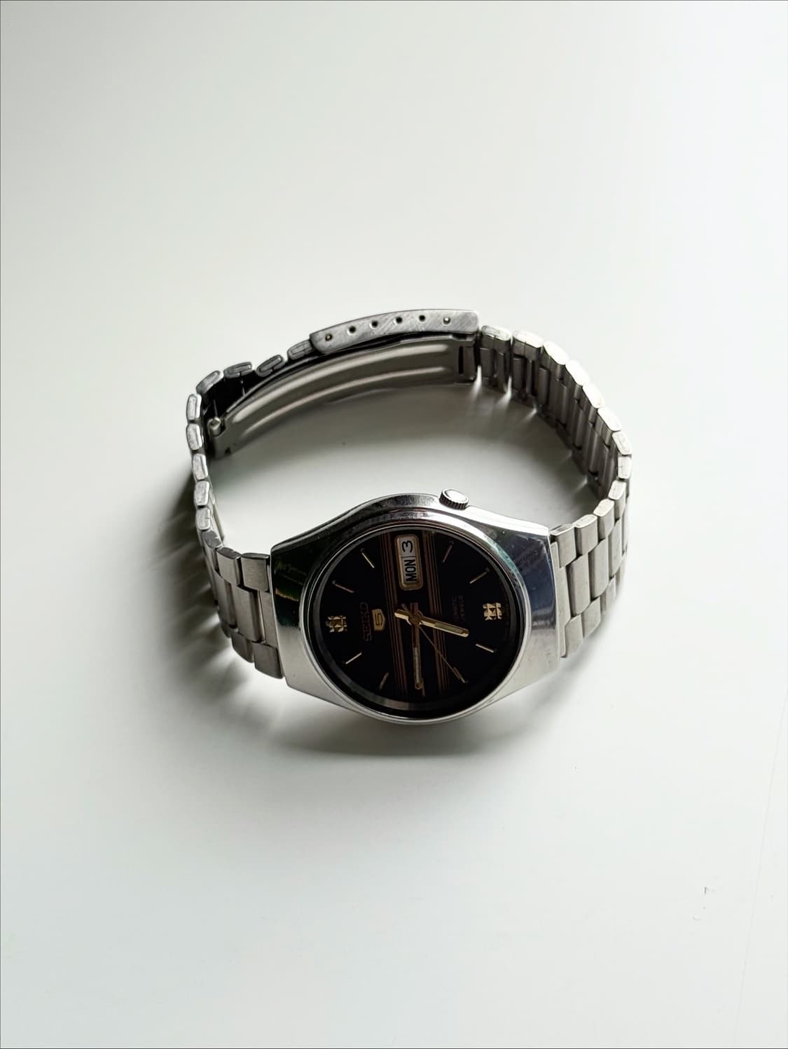 90s Seiko5 Autmatic Vintage Metal Watch 상품이미지3