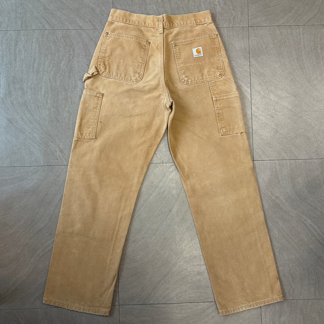 칼하트 미국 생산 브라운 더블니 팬츠 바지 상품이미지6