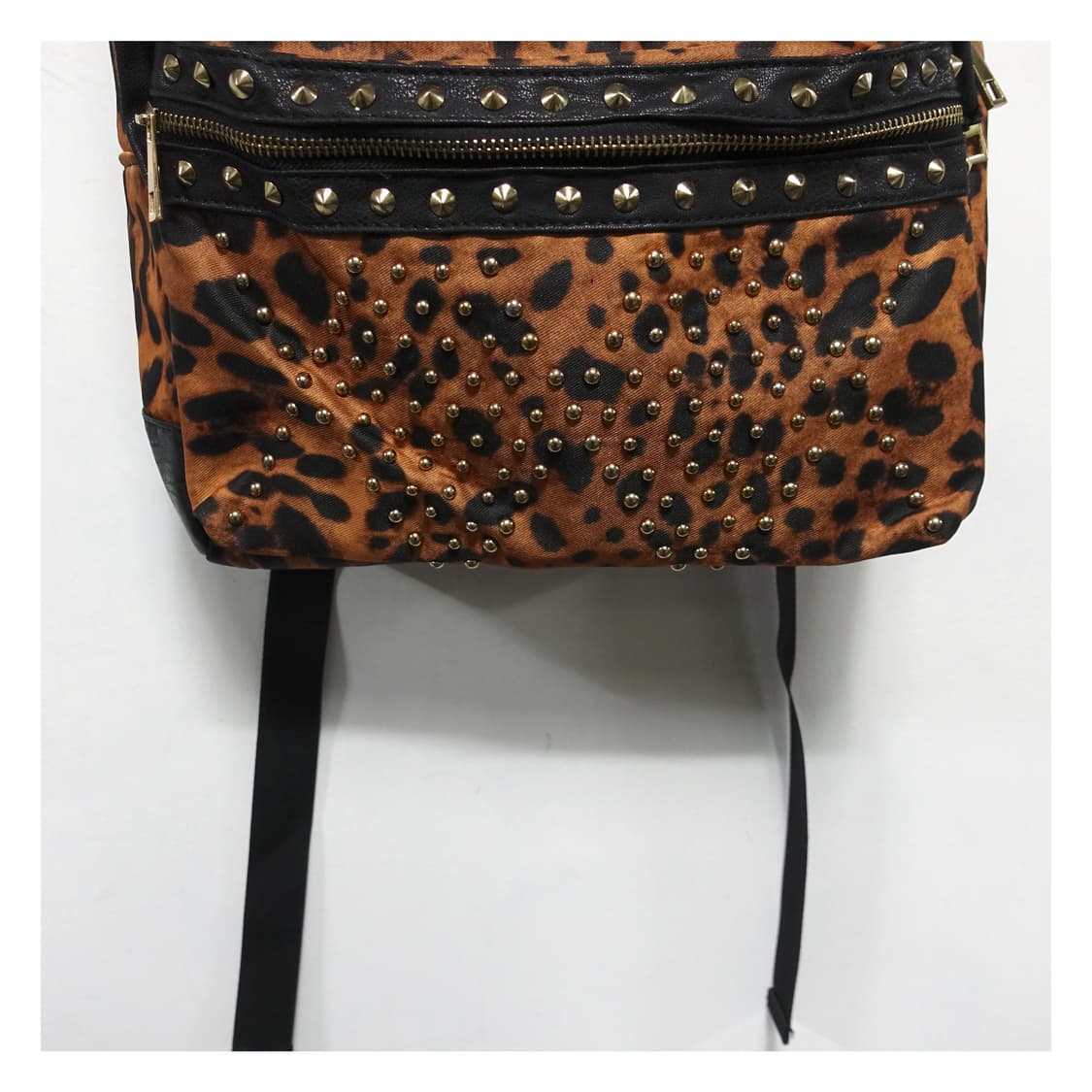 VINTAGE Y2K LEOPARD 빈티지 호피 레오파드 스터드 백팩 상품이미지5