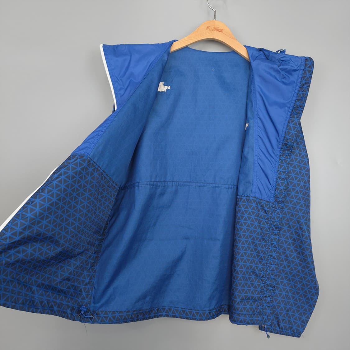 노스페이스 THE NORTH FACE 패턴 바람막이 자켓 블루 100 상품이미지7