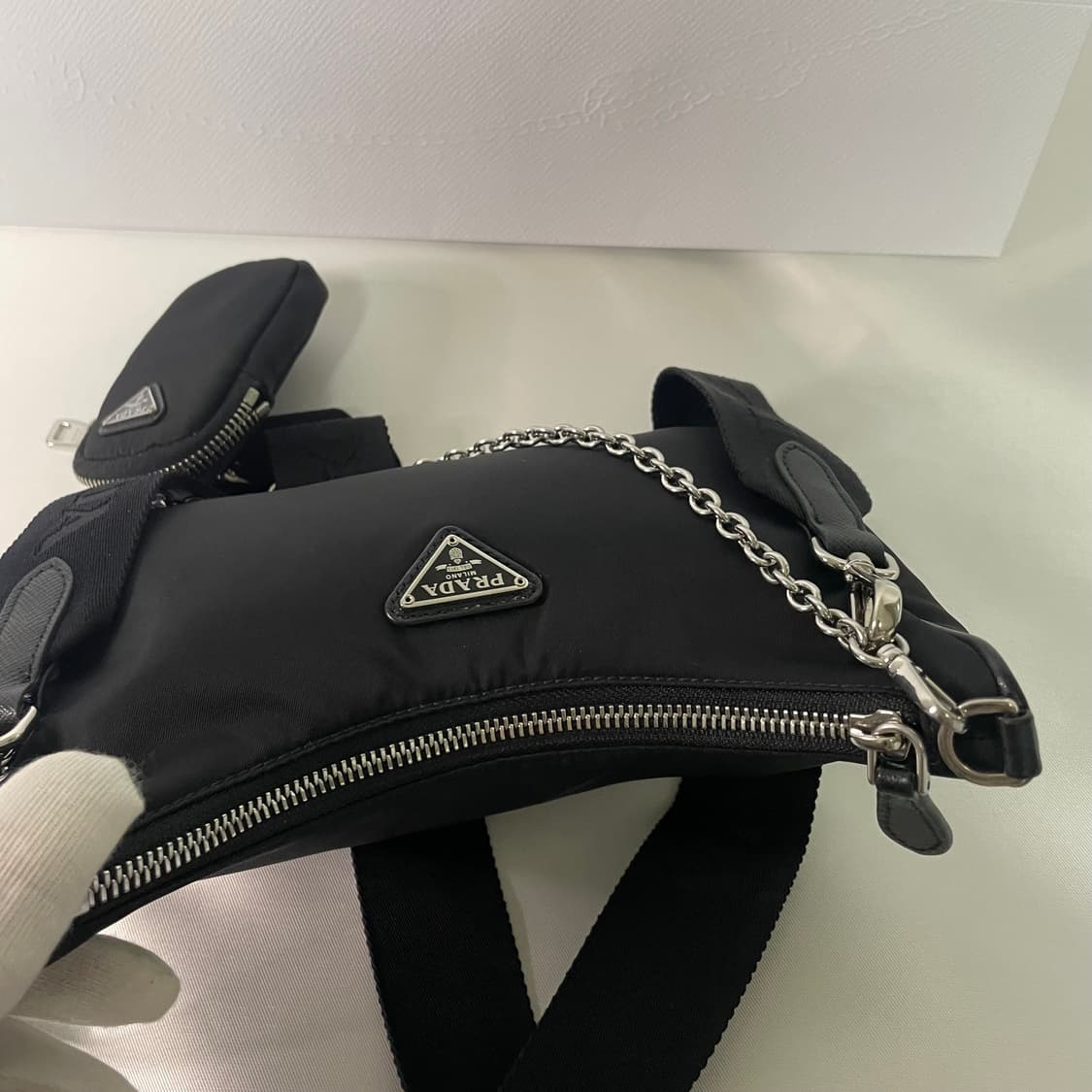 [S급]프라다 리에디션 2005 리나일론 호보백 1bh204 상품이미지8