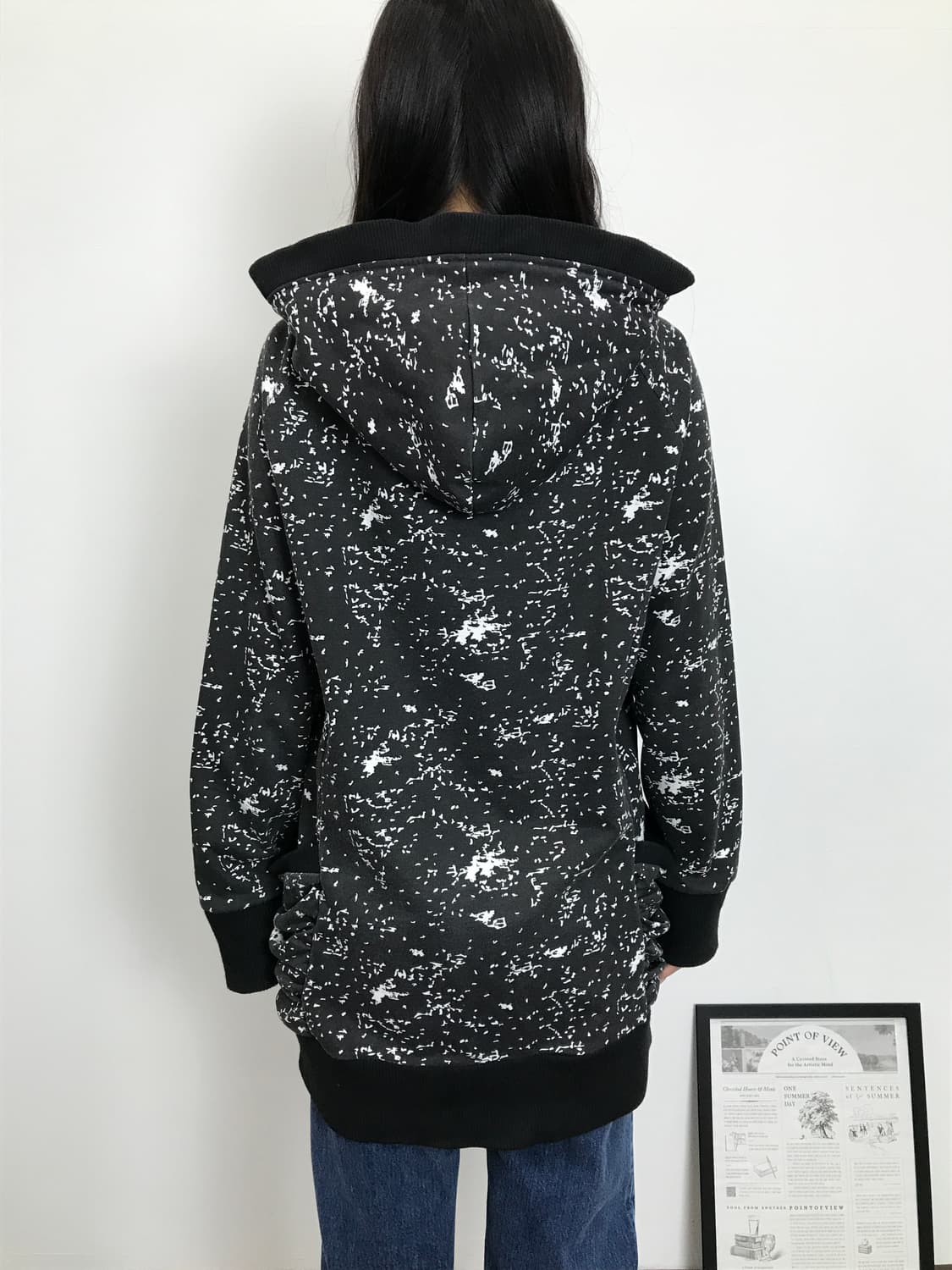 Various Splatter Pattern Long Hoodie 상품이미지3