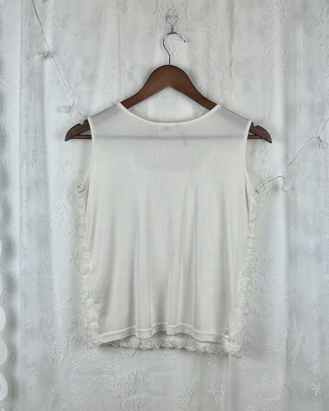 JPN rosette texture sleeveless top 상품이미지6