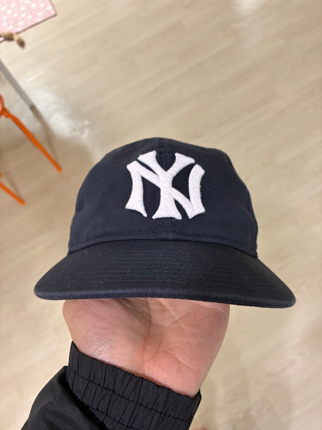 MLB 쿠퍼스타운 뉴욕 양키스 빅 로고 레트로 크라운 스트랩백 네이비 상품이미지1