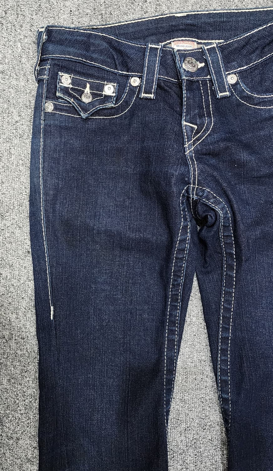 트루릴리젼 JOEY 백포켓 큐빅 로우라이즈 부츠컷 데님팬츠 청바지 26 상품이미지5