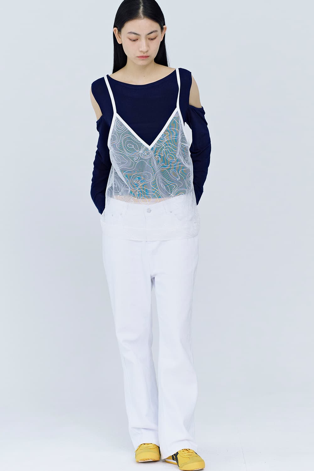 Philocaly 레이어 뷔스티에 화이트 상품이미지5