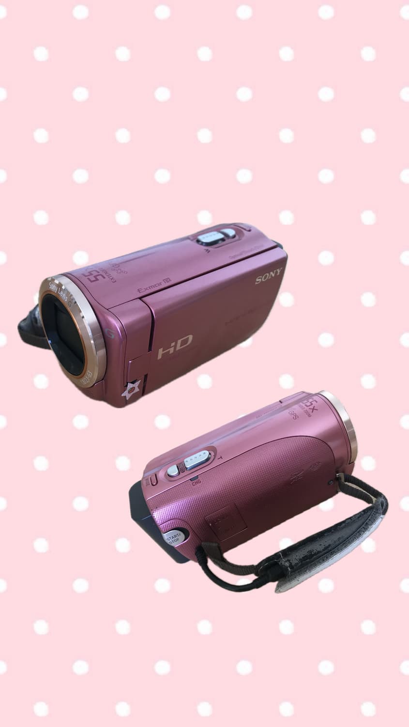 sony 소니 CX270 캠고더 핑크캠코더 빈티지카메라 상품이미지2