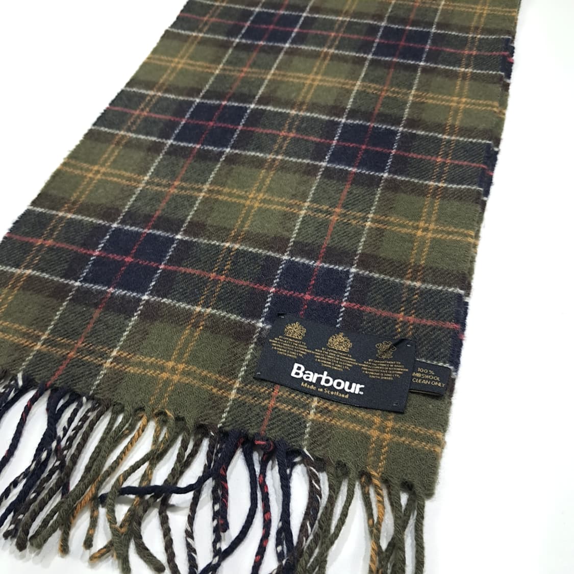 MX497 바버 00s 스코틀랜드판 램스울 클래식타탄 머플러 목도리 상품이미지3
