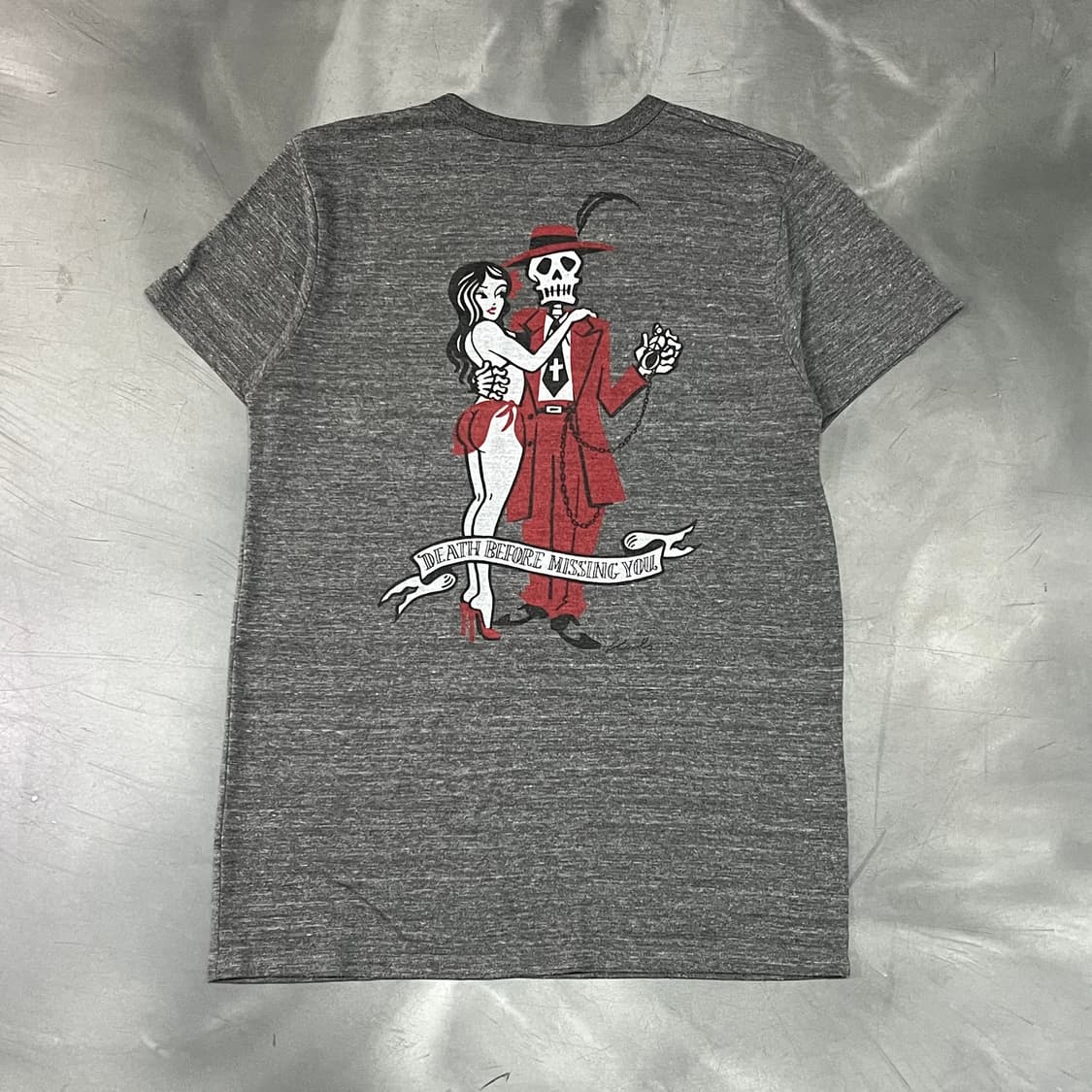  빔즈 스컬 프린팅 반팔티 y16162 상품이미지2