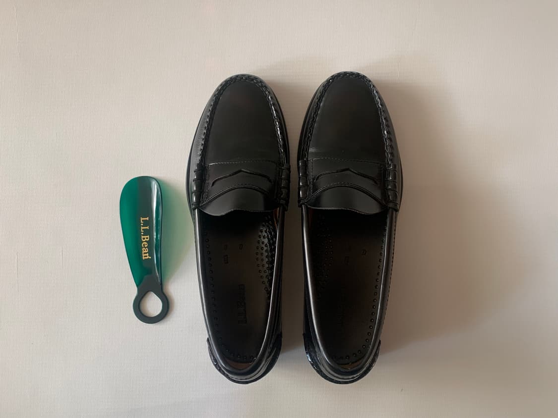 엘엘빈 L.L.Bean 블랙 소가죽 페니 로퍼 260 하루타 상품이미지1