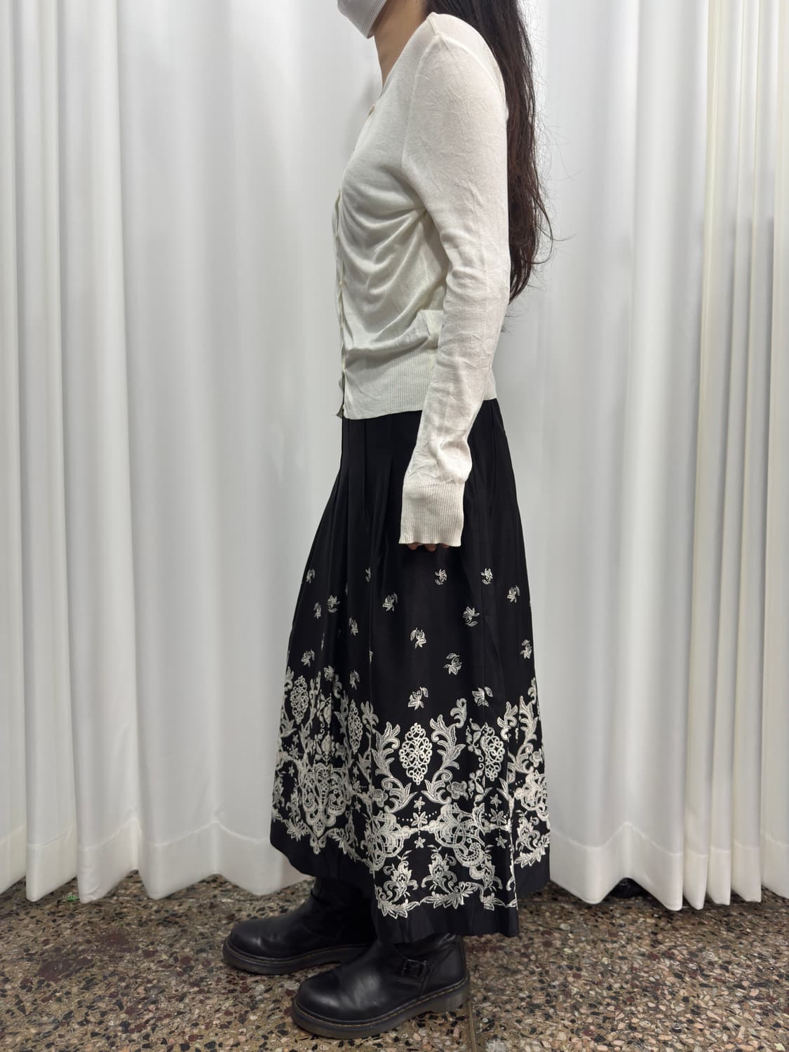 white slim cardigan 상품이미지4