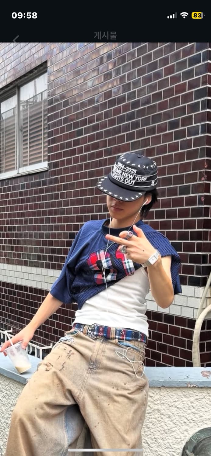 슈프림 스타 스터드 필박스 햇 블랙 - 25FW 상품이미지1