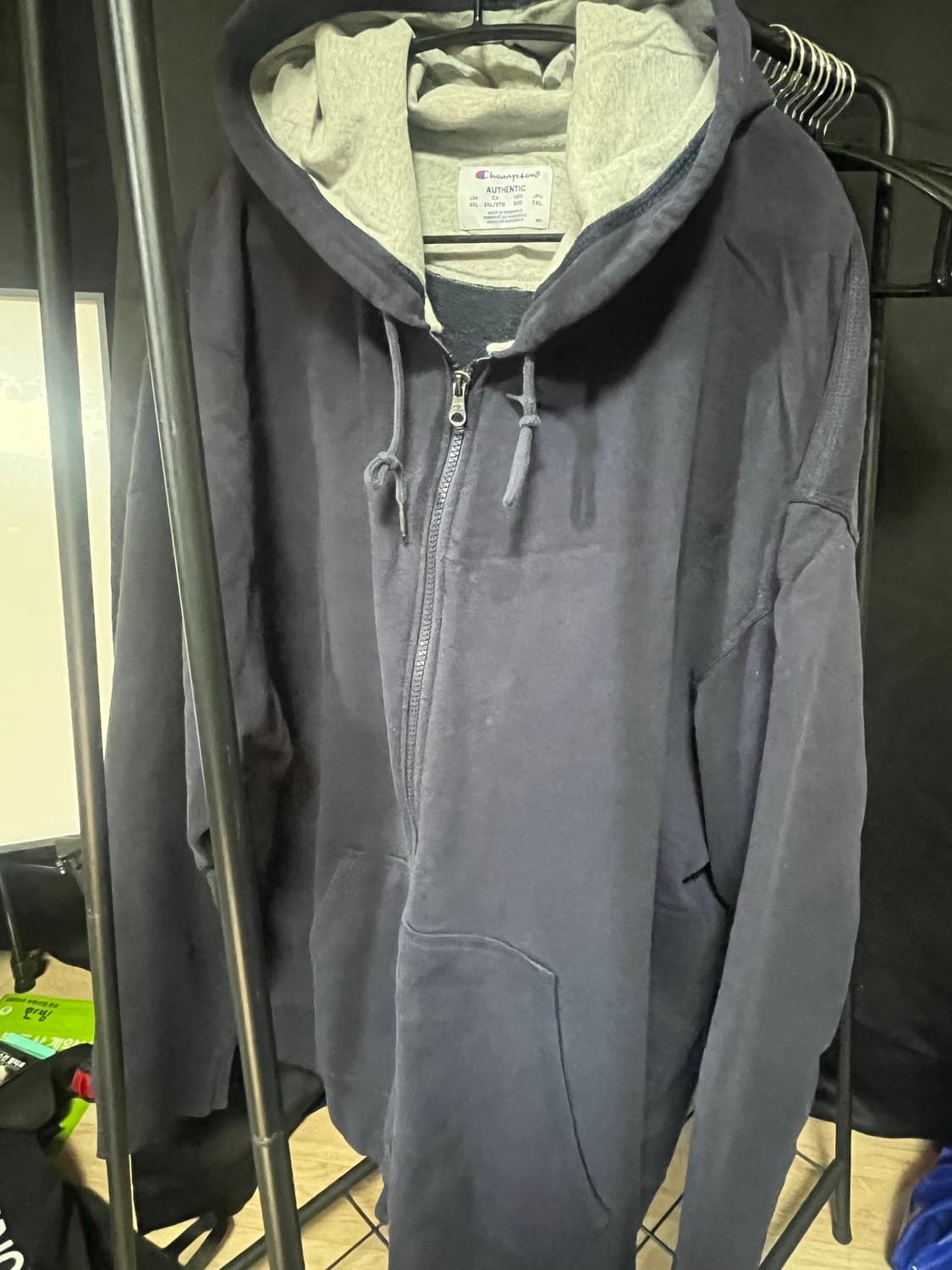 챔피온 배색 후드집업 3XL 상품이미지1