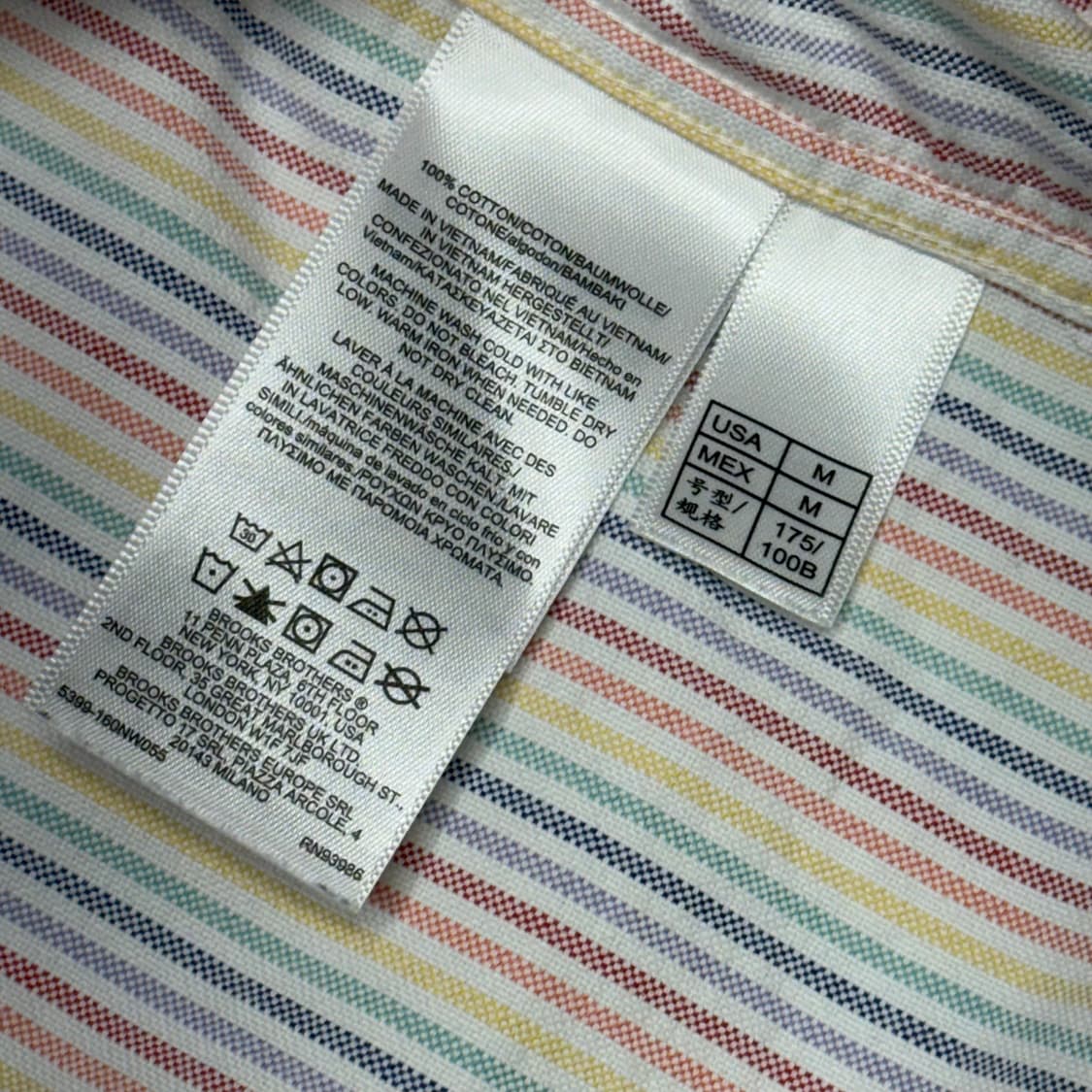 [M] 브룩스브라더스 배색 스트라이프 셔츠 상품이미지5