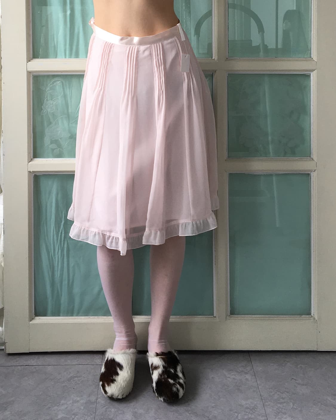 tulip mood Pleats frill midi skirt 상품이미지7