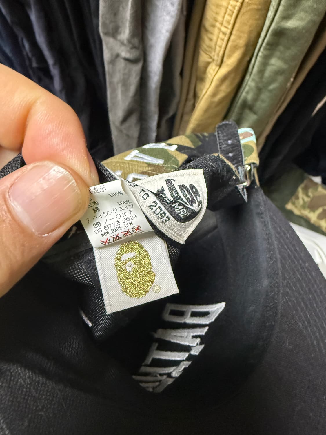 베이프 bape x rsvp 콜라보 카모 캡 상품이미지5