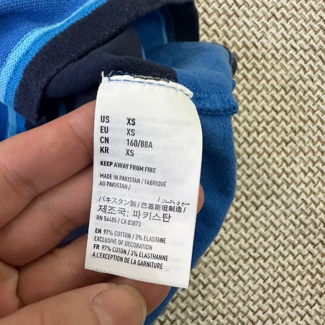 XS 아메리칸이글 스트라이프 PK셔츠 0401D 상품이미지3