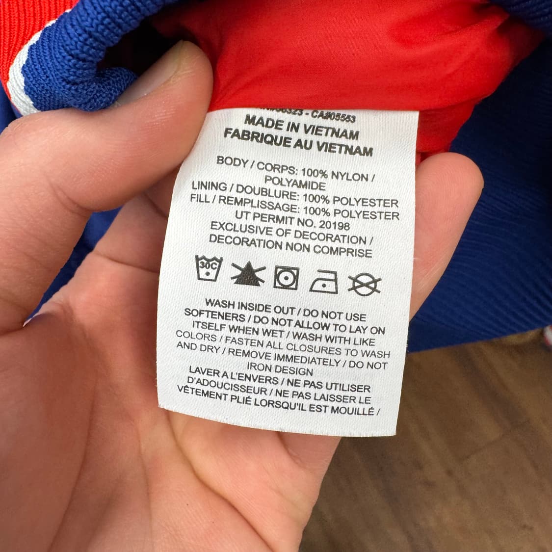 나이키 필라델피아 세븐티식서스 후드 봄버 자켓 레드 블루 상품이미지8