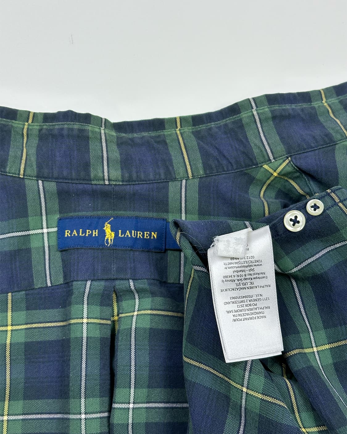 랄프로렌 그린 체크 셔츠 상품이미지3