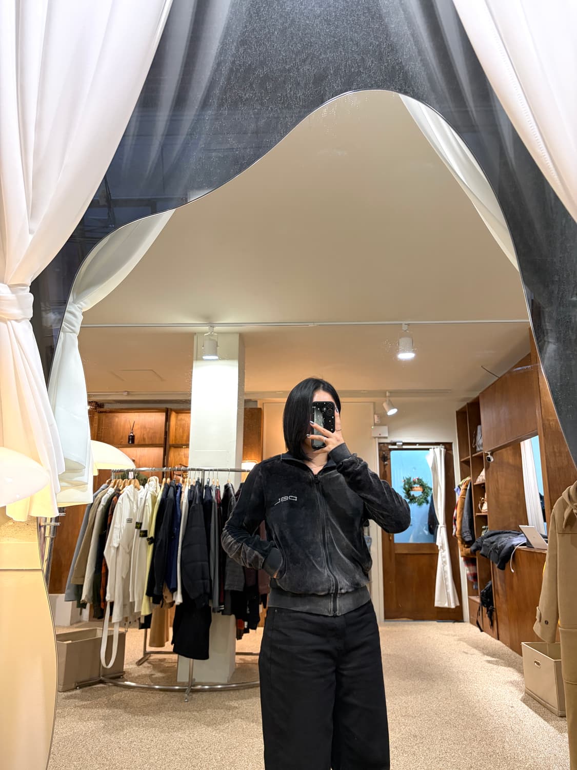 디젤 F-Kinigli 벨벳 집업 스웻셔츠 상품이미지2