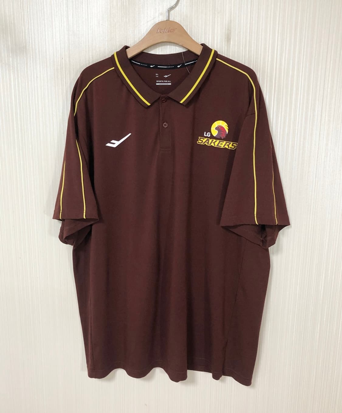 KBL 프로스펙스 창원LG세이커스 선수실착 폴로티셔츠 6XL(130) 상품이미지1