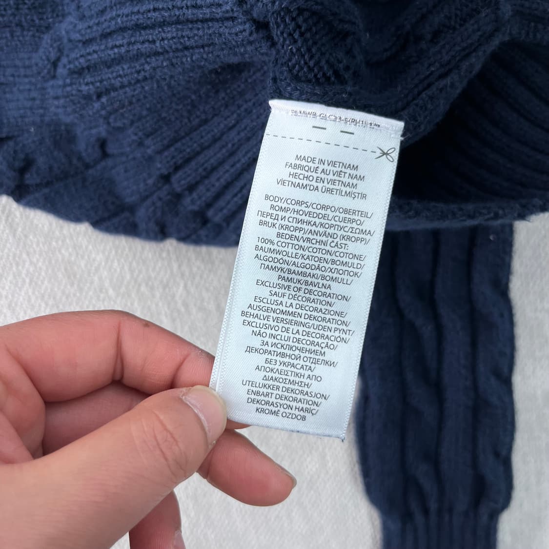 W 90 폴로랄프로렌 꽈배기 네이비 니트 상품이미지5