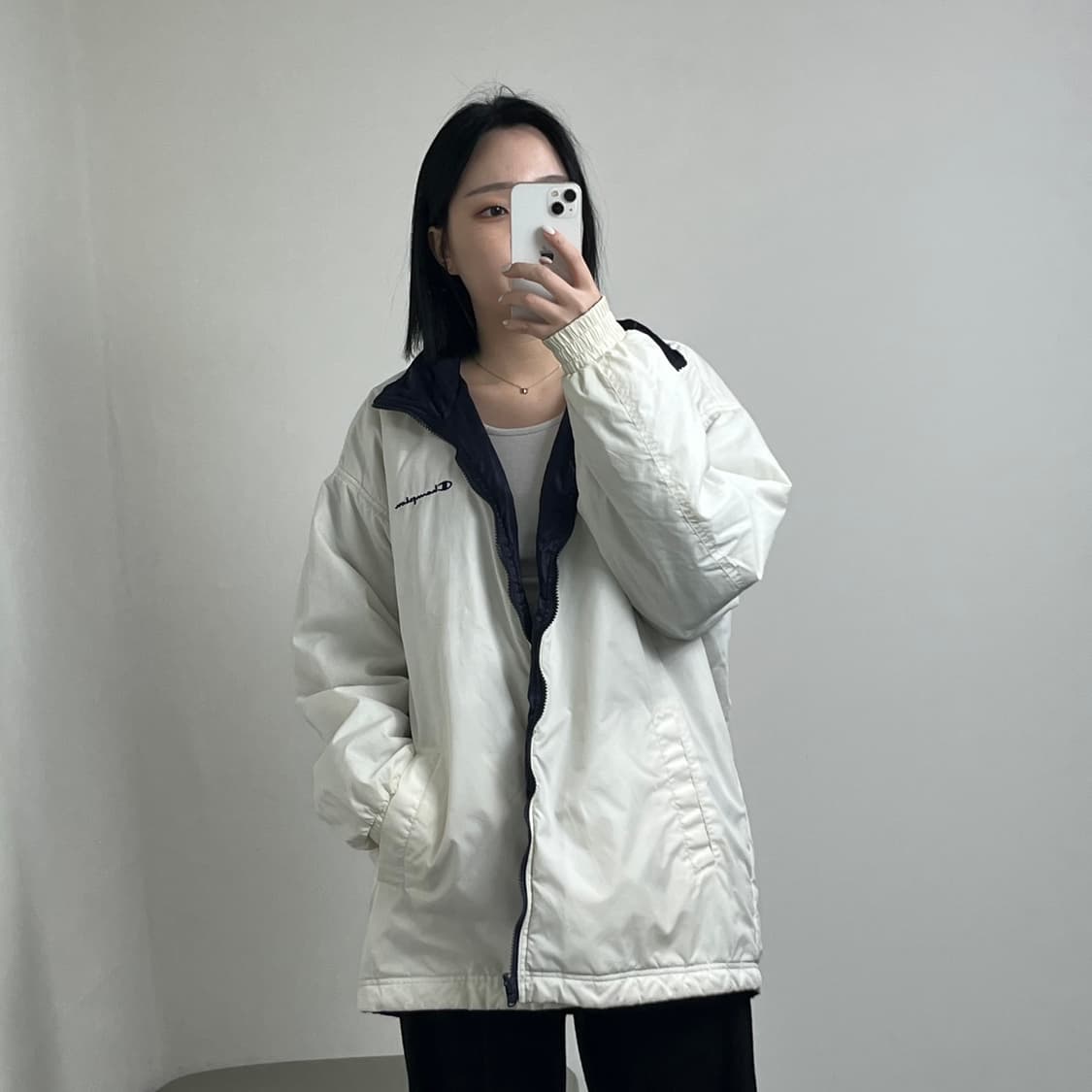 챔피온 빅로고 양면 점퍼 (남녀공용 상품이미지2