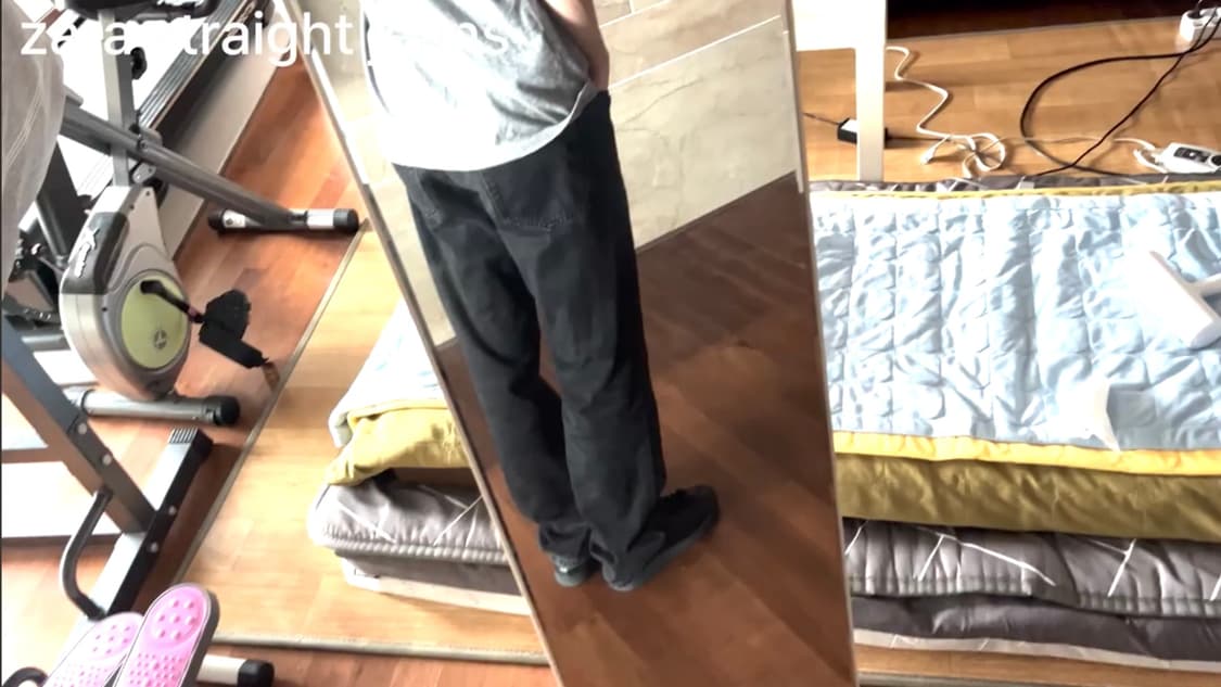 감자아카이브 자라 스트레이트 진 흑청 상품이미지3