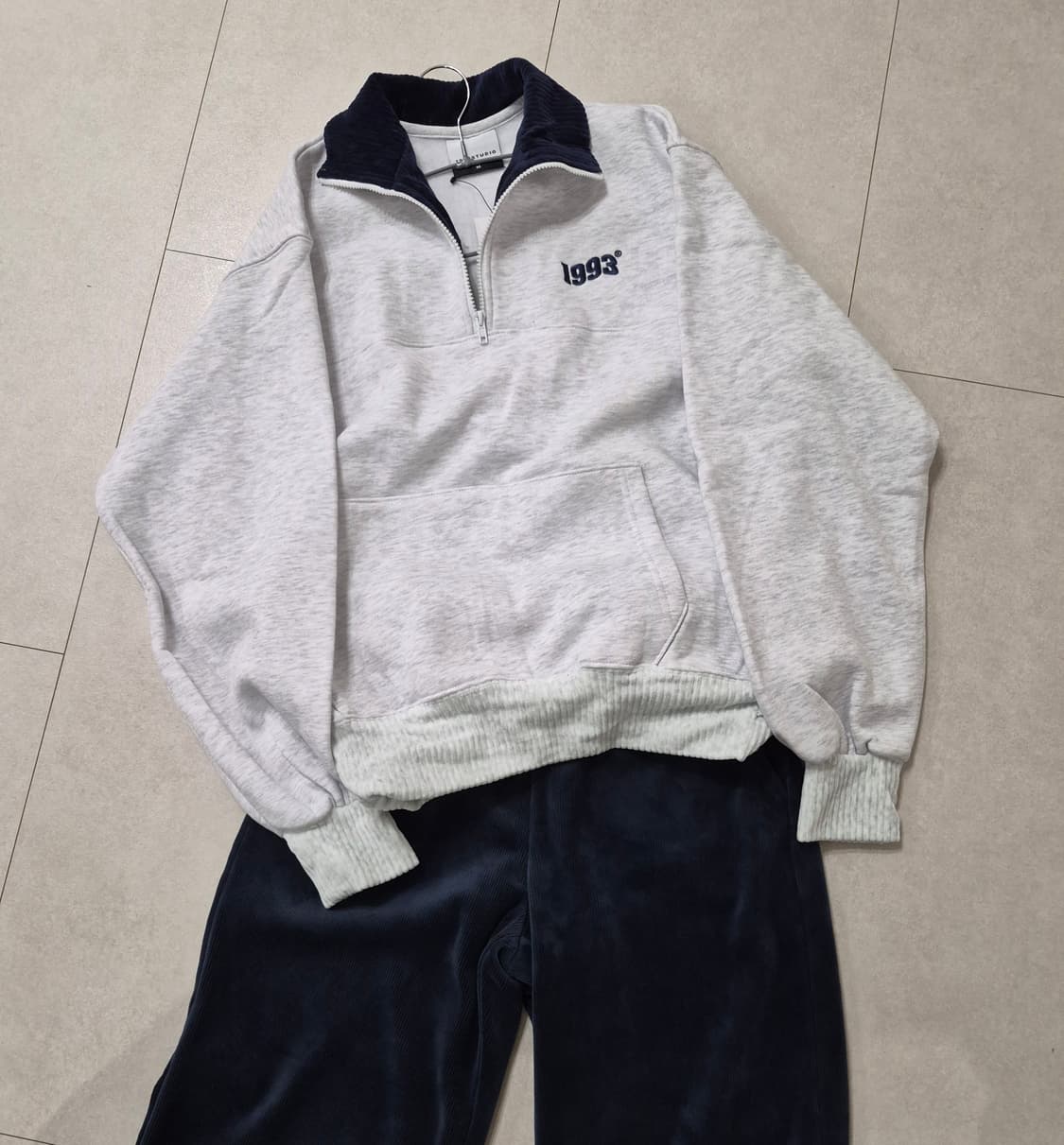 1993스튜디오 하이넥집업 맨투맨(택있는 새상품) 상품이미지3