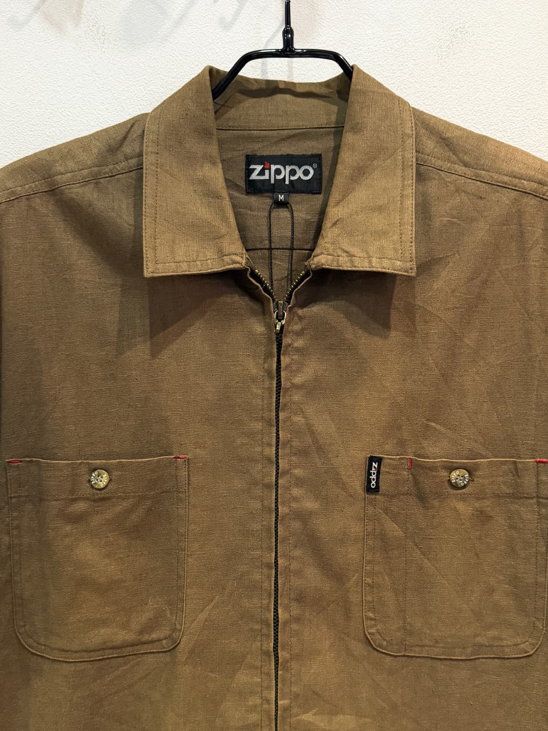 Zippo Linen Blend Zip-Up Work Shirt 상품이미지4