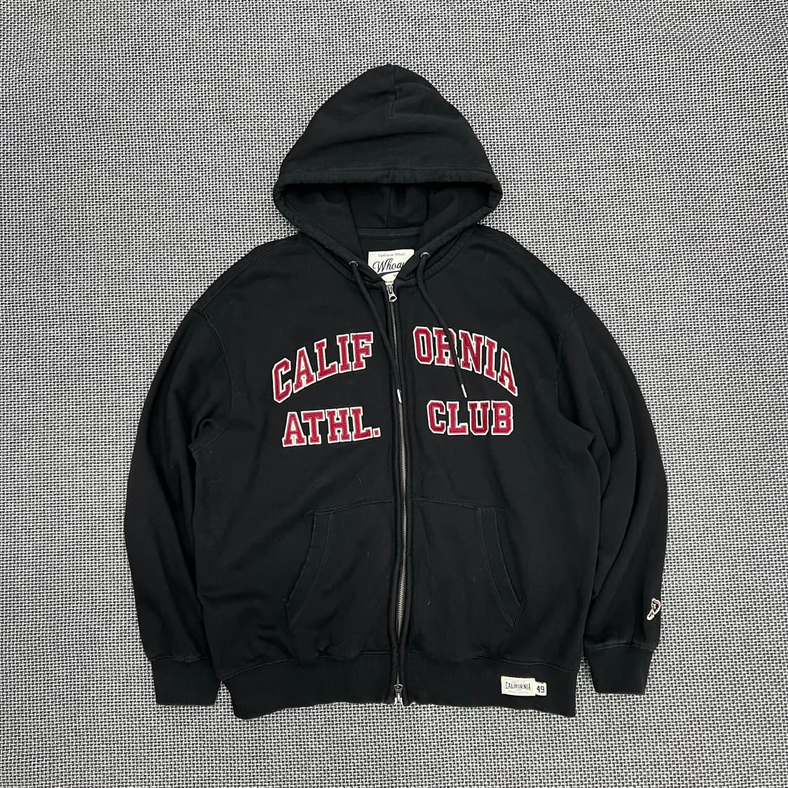 후아유 블랙 후드집업 상품이미지1