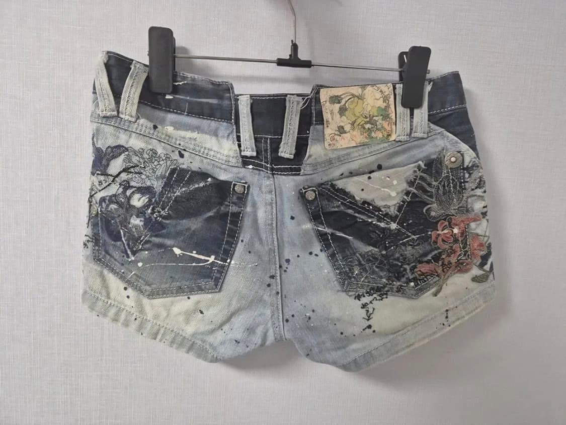 오리엔탈 자수 핫팬츠 상품이미지2