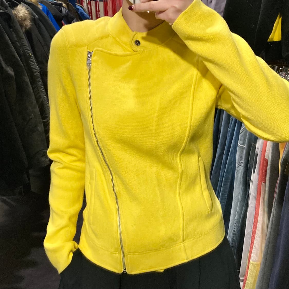 [IM]폴로 니트 라이더 집업 자켓 상품이미지1