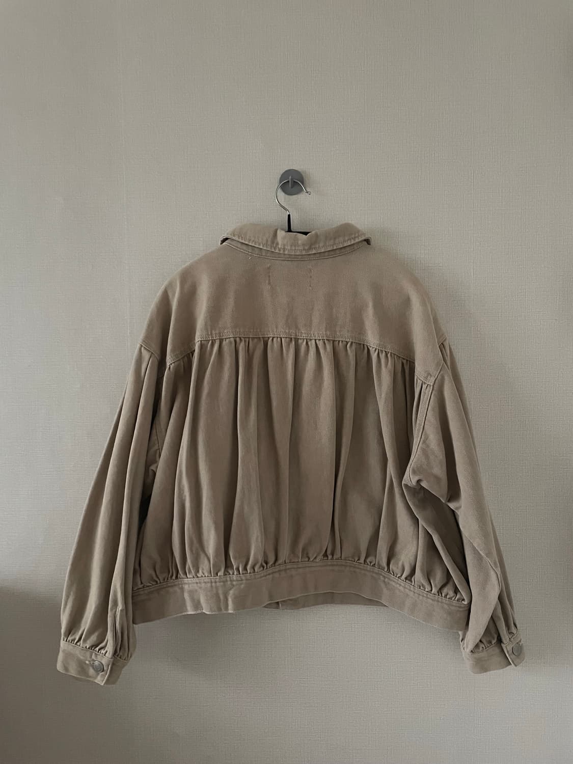 빈티지 연베이지 데님 자켓 상품이미지3