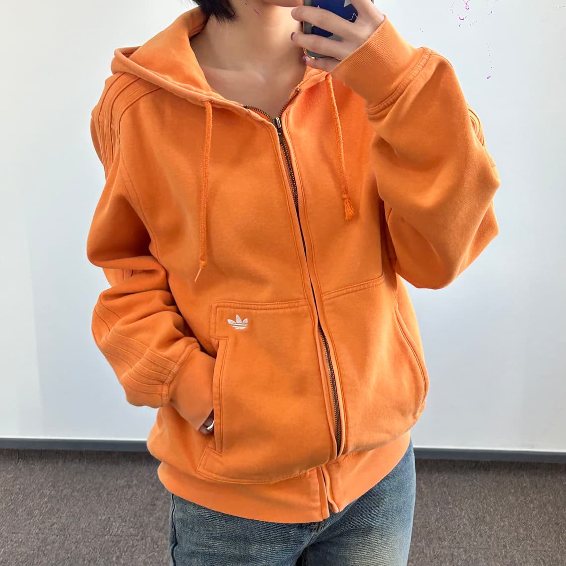 Adidas  아디다스 파이어버드 오렌지 후드집업 상품이미지2
