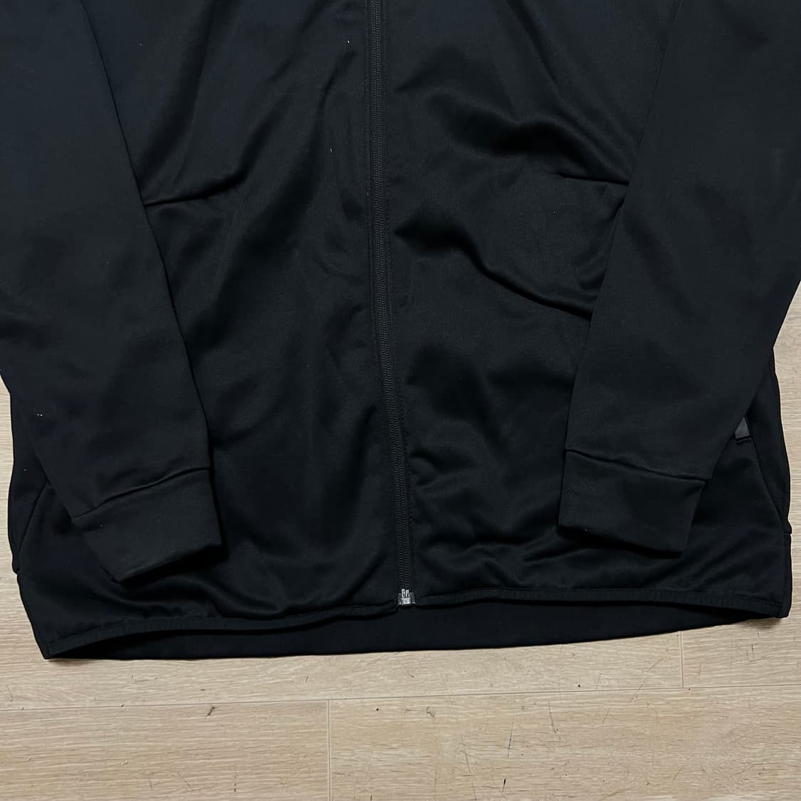 아디다스 빅사이즈 삼선 후드 기모 져지 트랙탑 [블랙] 3XL/115 상품이미지3