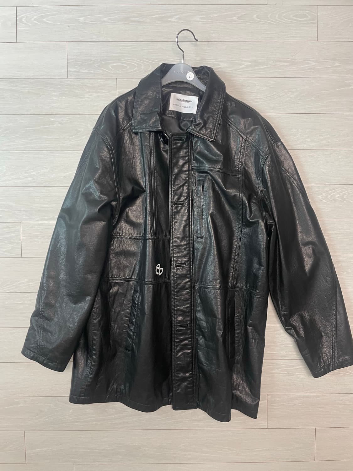 노매뉴얼 D.F LEATHER COAT - BLACK(카코트) 상품이미지2