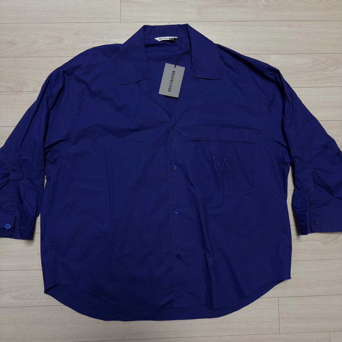 BALENCIAGA 발렌시아가 오픈 카라 셔츠 새상품 상품이미지2
