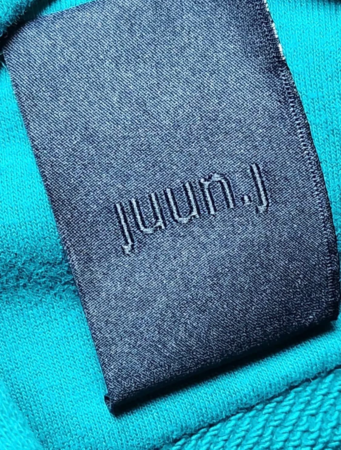 준지 아쿠아그린 랑꽁뜨레 자수 오버핏 후드티 상품이미지8