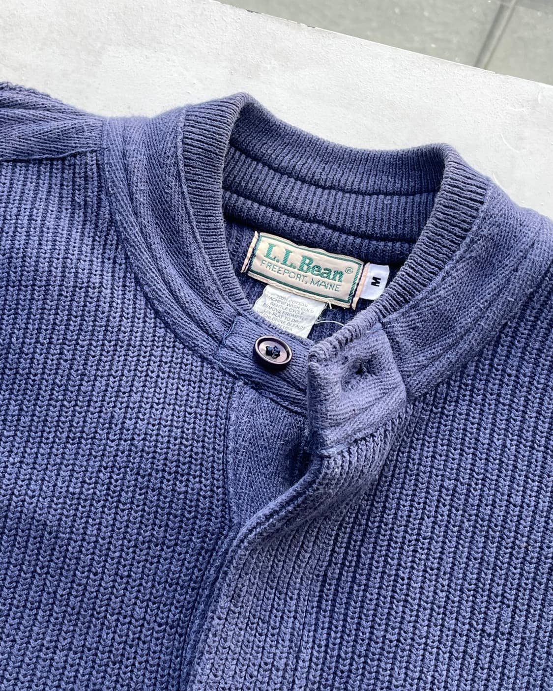90s USA LL bean Henley neck camp sweater 상품이미지9