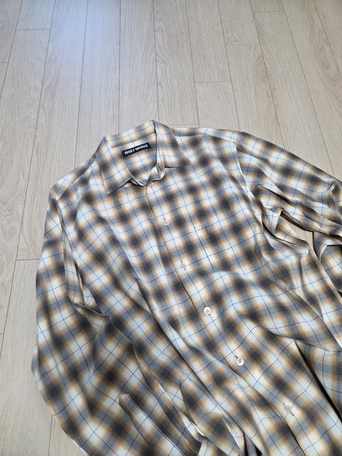 빈티지 이세이 미야케 옴브레 셔츠 상품이미지1