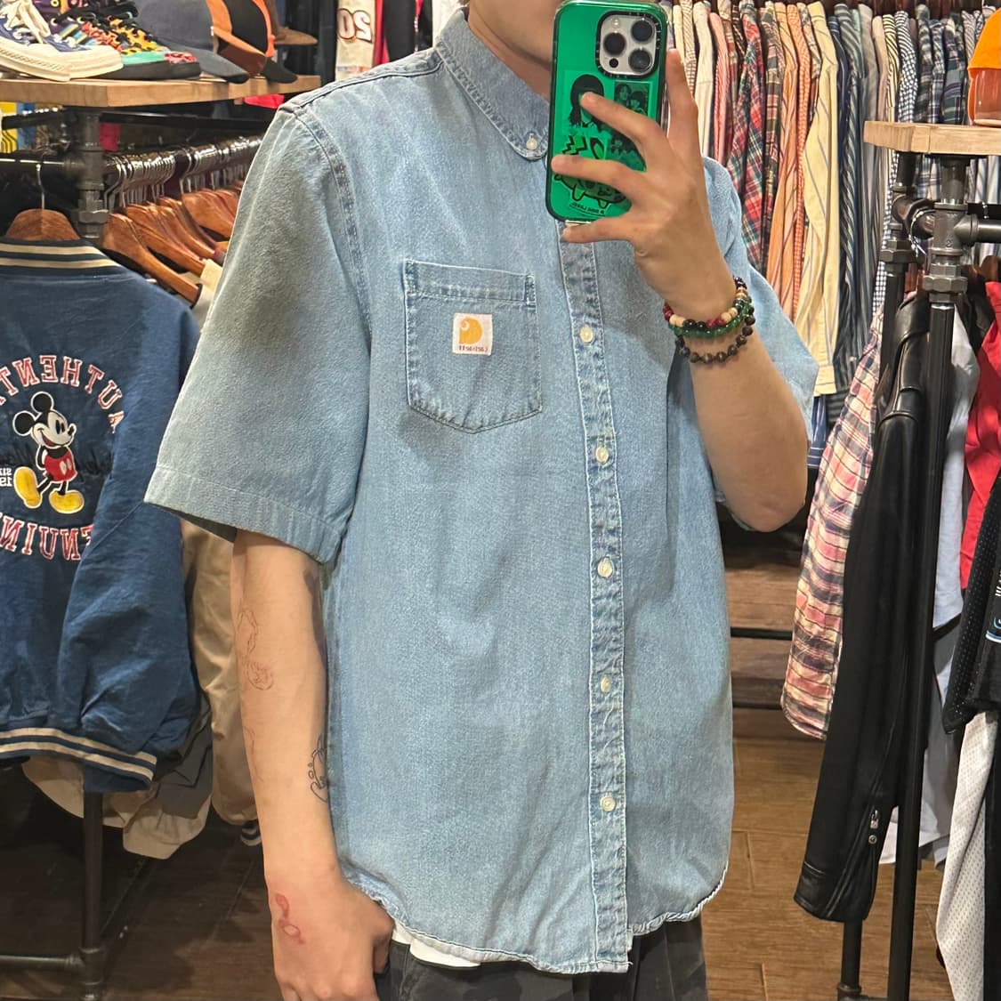 [HI] 칼하트 반팔 데님셔츠 상품이미지4