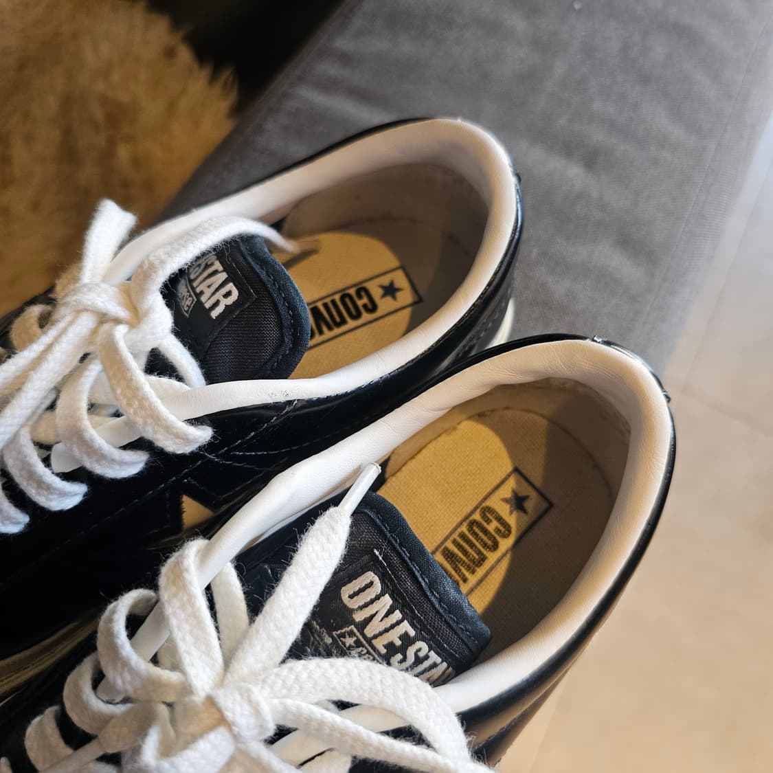 220 컨버스 원스타 레더 블랙 상품이미지2