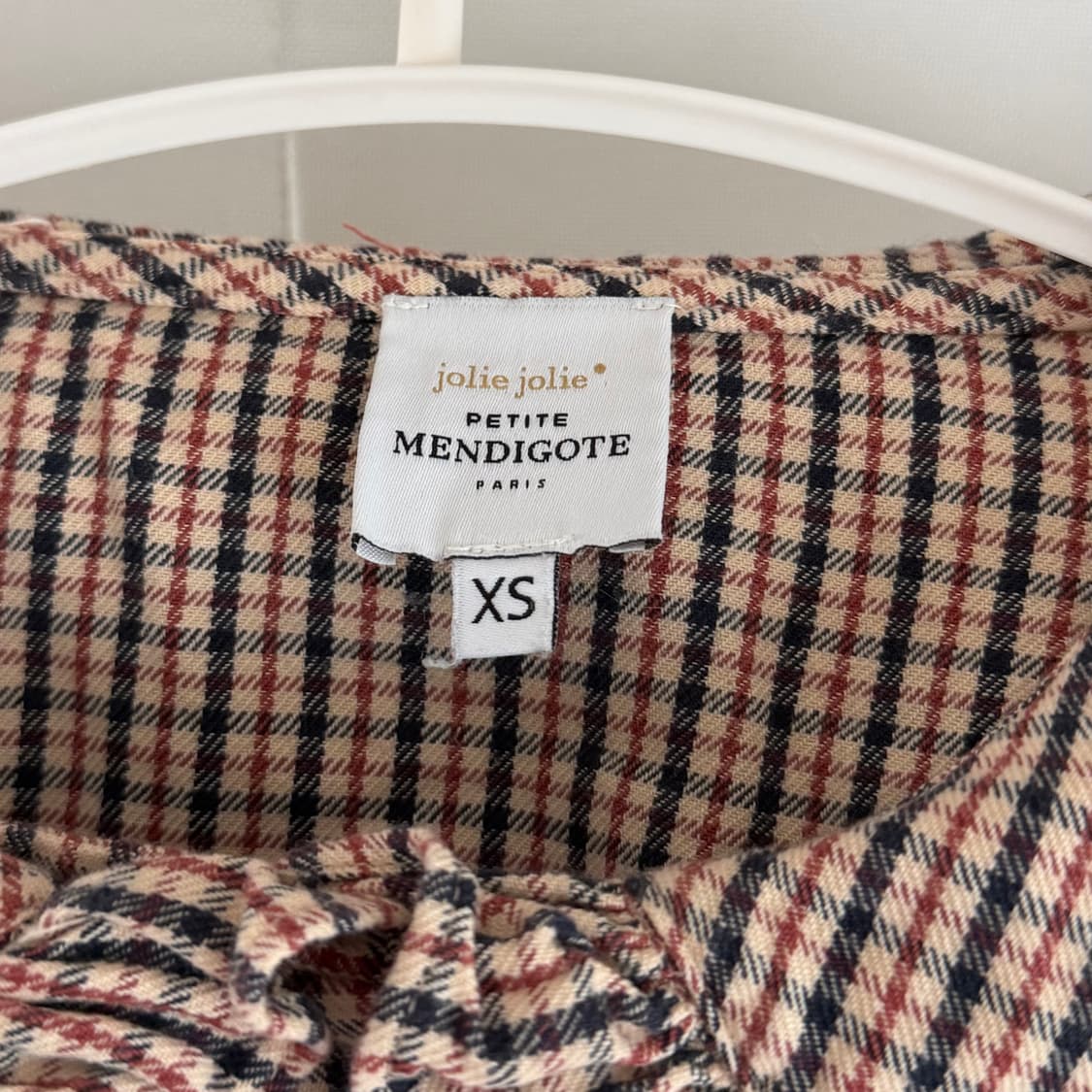 Mendigote체크 프릴 블라우스 상품이미지2