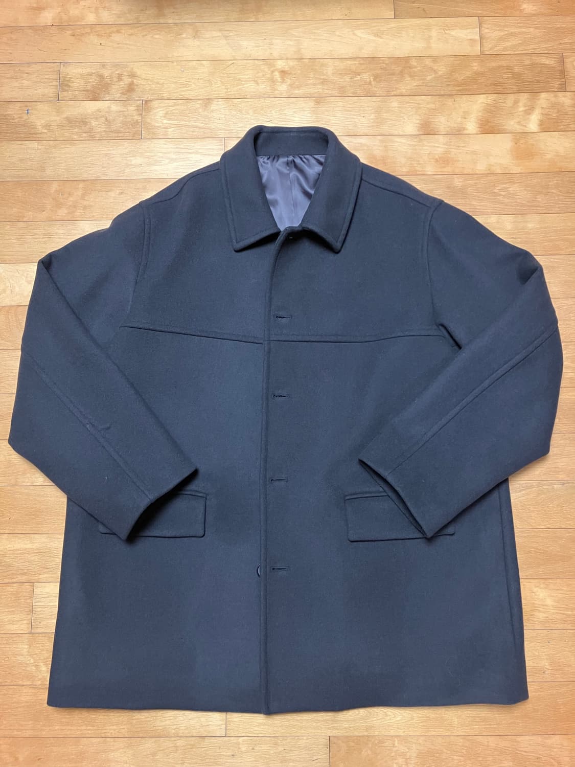 무탠다드 울 블렌드 오버사이즈 카코트 [건메탈] XL 상품이미지2