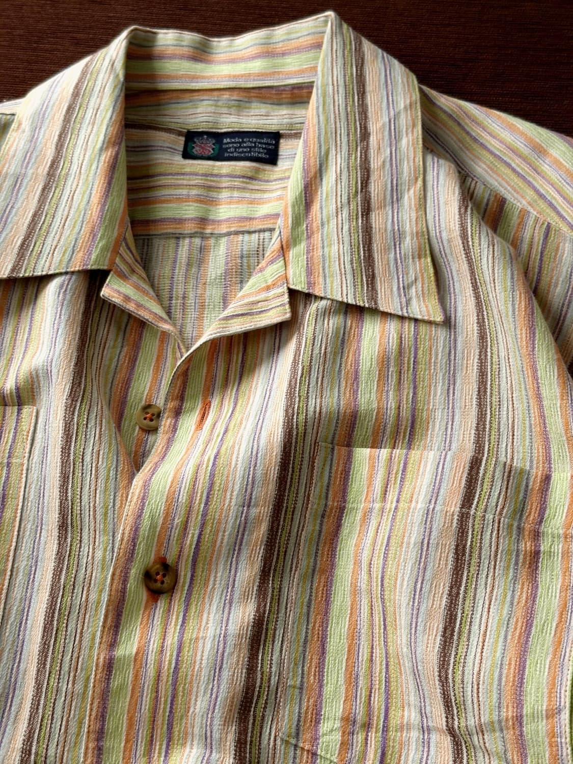 Natural cotton woven fabric H/S shirt 상품이미지1