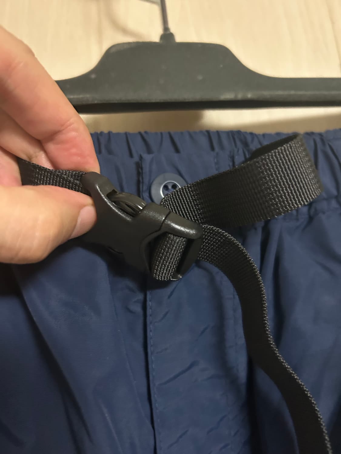 BEAMS 빔즈 나일론 워크 팬츠 네이비 L 상품이미지3