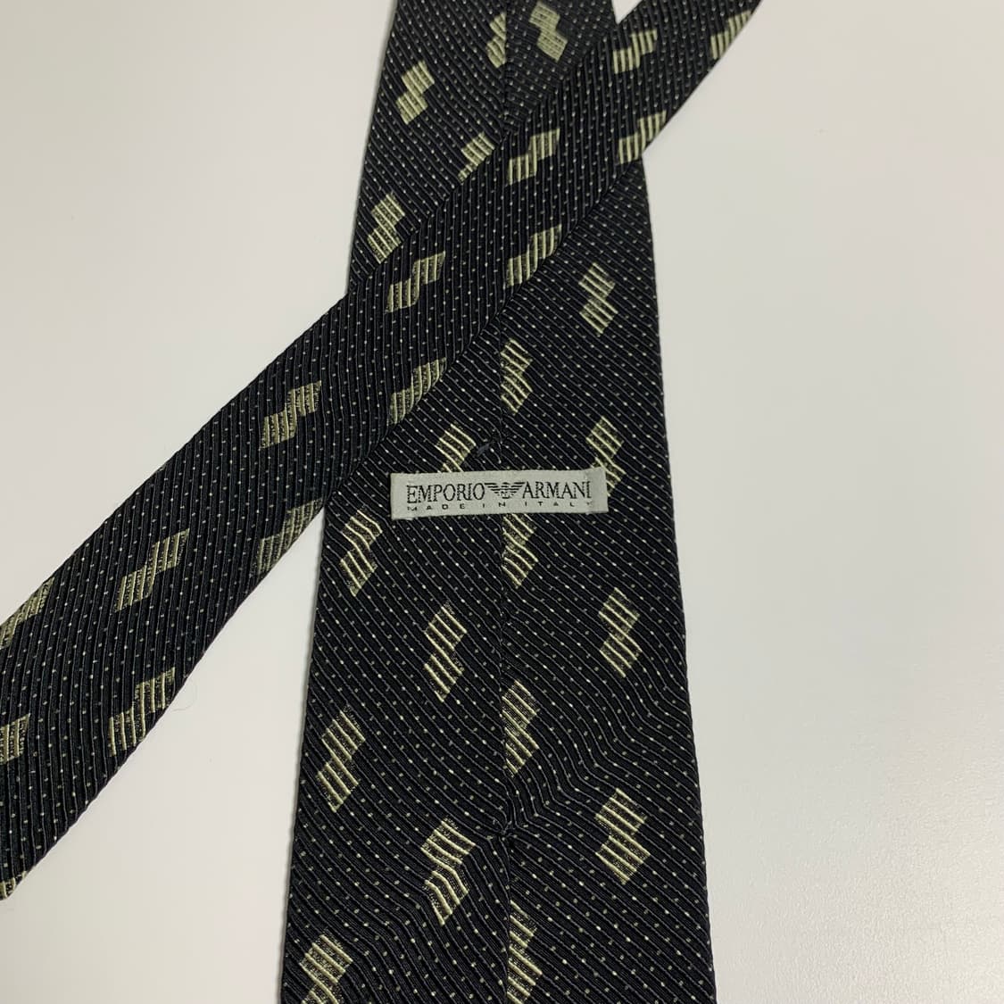 엠포리오 아르마니 명품 블랙 정장넥타이 클래식 빈티지타이 상품이미지5